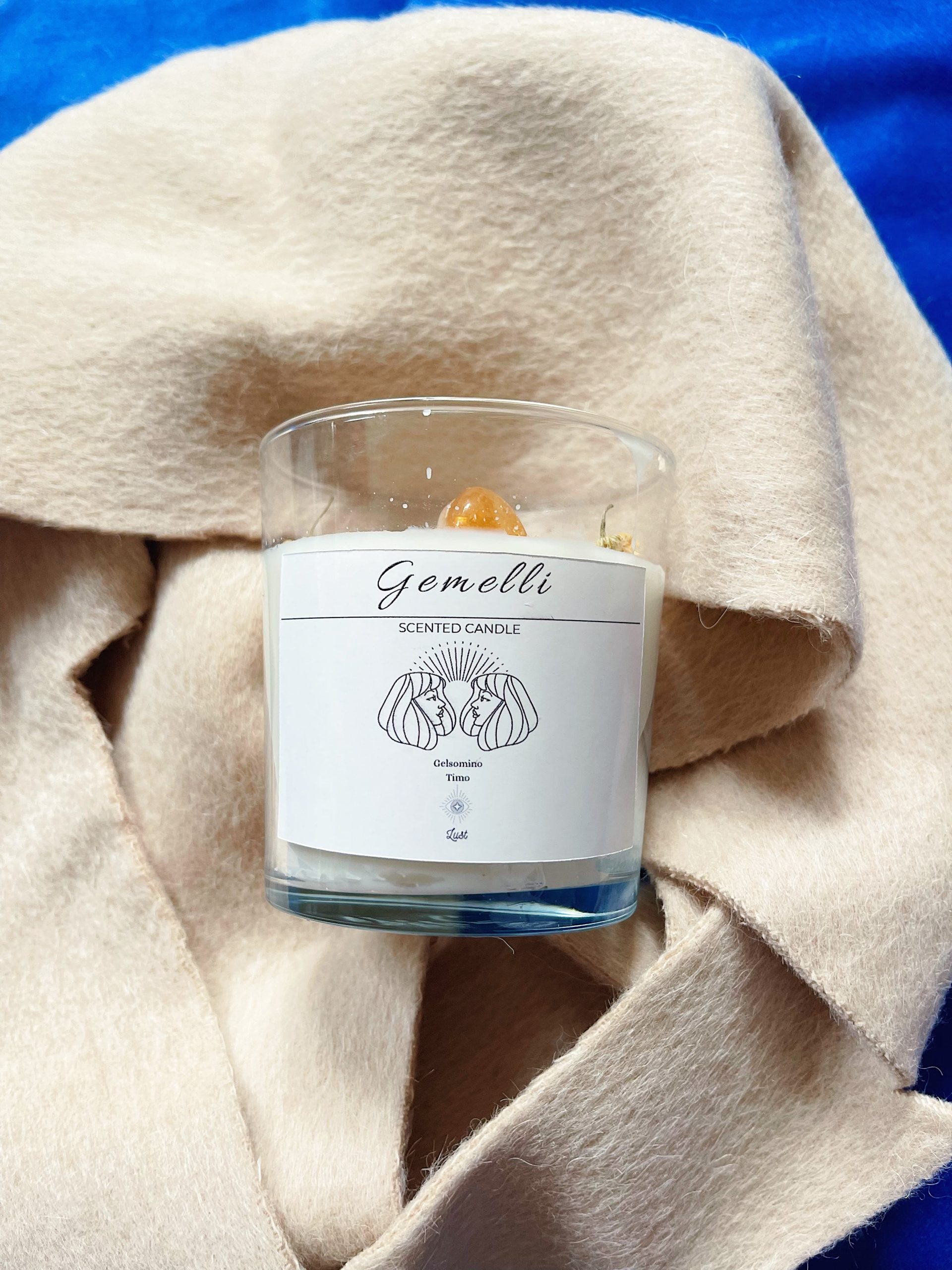 Gemelli - candela in cera di soia
