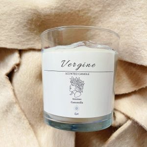 Vergine - candela in cera di soia